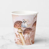 Gobelets En Papier Forêt de verdure mignonne Animaux Baby shower des  (Verso)