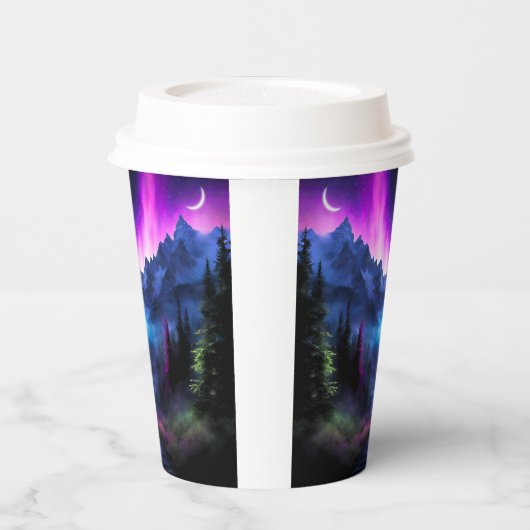 Gobelets En Papier Forêt enchantée (Gauche)