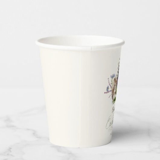 Gobelets En Papier Forêt enchantée Animaux de forêt Crème d'anniversa (Droite)