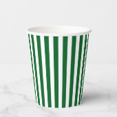 Gobelets En Papier Forêt foncée classique Vert et blanc Verticale (Verso)