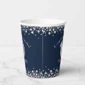 Gobelets En Papier Formation des enseignants Diplôme Marine Blue Silv (Droite)