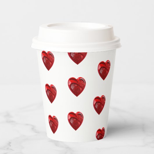 Gobelets En Papier forme cardiaque (Recto)