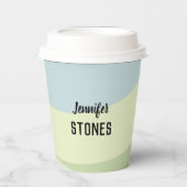 Gobelets En Papier Formes colorées Abstraites (Recto)