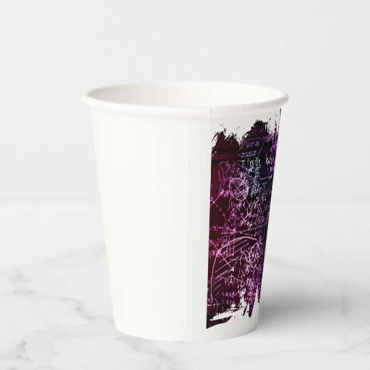 Gobelets En Papier Formules dans l'espace mathématique (Droite)