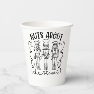 Gobelets En Papier Fou de Noël Casse-Noisette drôle de Noël