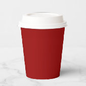 Gobelets En Papier Foulque rouge de Noël profondément saturé foncé (Gauche)