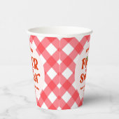 Gobelets En Papier Four Ever Sweet Strawberry 4e fête d'anniversaire (Droite)