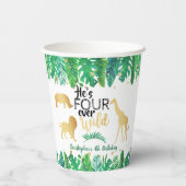 Gobelets En Papier Four Ever Wild Boys 4e fête d'anniversaire (Verso)