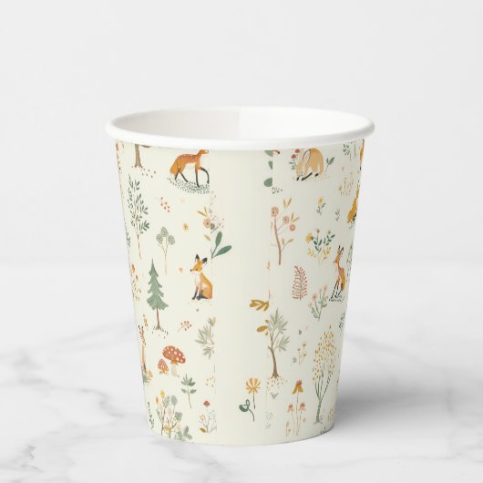 Gobelets En Papier "Foxy Forest Paper Cup" (Gauche)