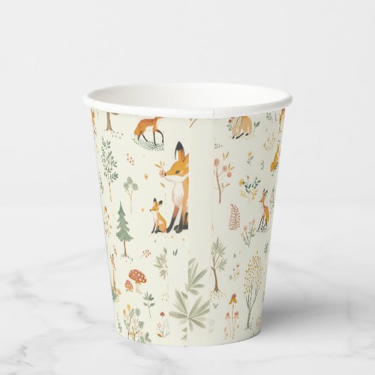 Gobelets En Papier "Foxy Forest Paper Cup" (Droite)