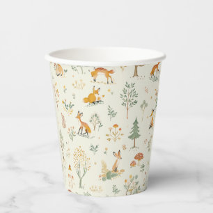 Gobelets En Papier "Foxy Forest Paper Cup"