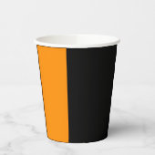 Gobelets En Papier Fractionner l'Halloween orange et noir (Gauche)