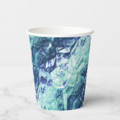 Gobelets En Papier fragments de souvenirs - cobalt et menthe : (Verso)