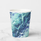 Gobelets En Papier fragments de souvenirs - cobalt et menthe : (Gauche)