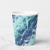 Gobelets En Papier fragments de souvenirs - cobalt et menthe : (Droite)