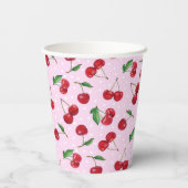 Gobelets En Papier Fraîches Cerises Douces (Verso)