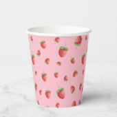 Gobelets En Papier fraise 1er anniversaire Berry 1er (Verso)