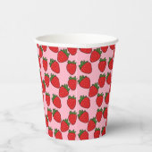 Gobelets En Papier Fraise Anniversaire Fête Thème Tasses Papier (Droite)