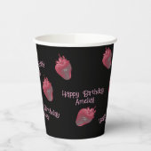 Gobelets En Papier Fraise Anniversaire tasse de papier (Gauche)