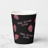 Gobelets En Papier Fraise Anniversaire tasse de papier (Recto)