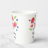 Gobelets En Papier Fraise bleuet Berry Sweet Anniversaire (Droite)