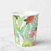 Gobelets En Papier Fraise et kiwi. (Gauche)