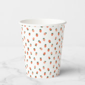 Gobelets En Papier Fraise mignonne (Verso)