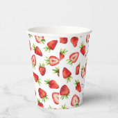Gobelets En Papier Fraise mignonne fête d'anniversaire (Droite)