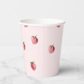 Gobelets En Papier Fraise premier anniversaire (Droite)