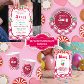 Gobelets En Papier Fraise Shortcake 1er anniversaire Fille fête