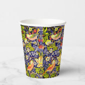 Gobelets En Papier Fraise Thief Oiseaux William Morris (Droite)