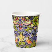 Gobelets En Papier Fraise Thief Oiseaux William Morris (Recto)