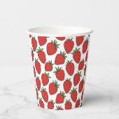 Gobelets En Papier Framboise | Fun Fruit Theme Party Drinkware (Verso)
