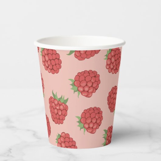 Gobelets En Papier framboise rose (Recto)
