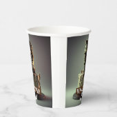 Gobelets En Papier Frankenstein Head Anniversaire Gâteau au chocolat (Droite)