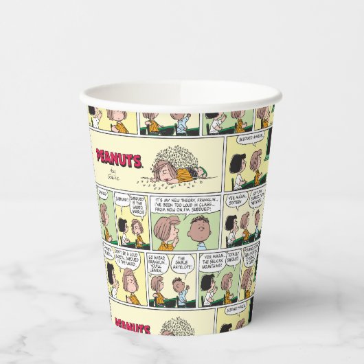 Gobelets En Papier Franklin, Pepperment Patty & Marcie | Classe mathé (Gauche)