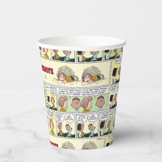 Gobelets En Papier Franklin, Pepperment Patty & Marcie | Classe mathé (Droite)