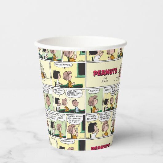 Gobelets En Papier Franklin, Pepperment Patty & Marcie | Classe mathé (Recto)