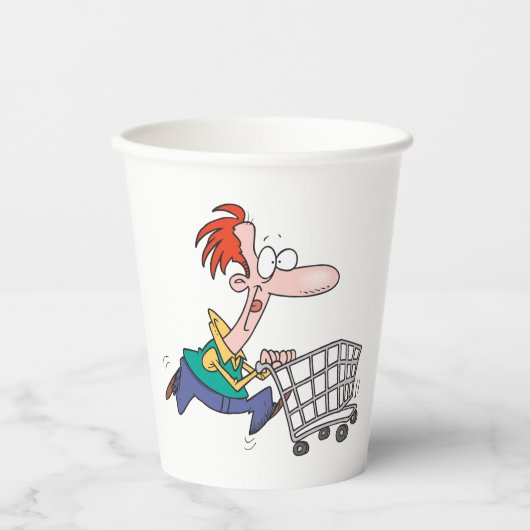 Gobelets En Papier Frantic Shopper (Recto)