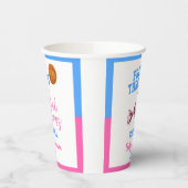 Gobelets En Papier Free Throws ou Pink Bows Basketball Genre Reveille (Gauche)