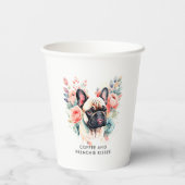 Gobelets En Papier French Bulldog Flowee Café et Frenchie Kisses (Verso)