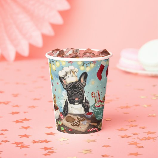 Gobelets En Papier French Bulldog Holiday Baking : Noël festif (Insitu)