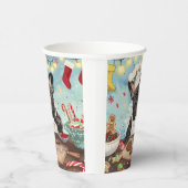 Gobelets En Papier French Bulldog Holiday Baking : Noël festif (Droite)