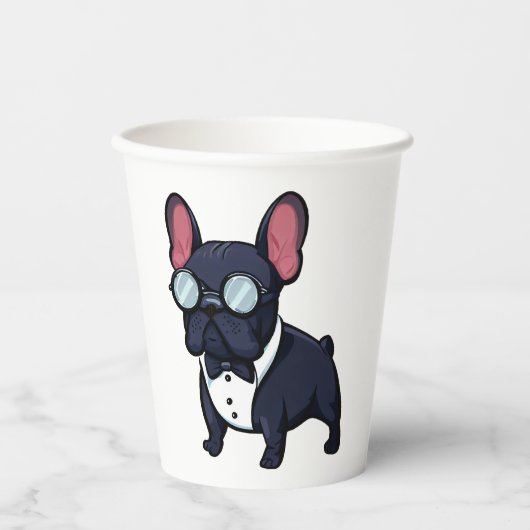 Gobelets En Papier Frenchie The Gentlemen (Recto)
