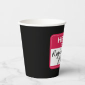 Gobelets En Papier FRIENDS™ | Bonjour Mon nom est Regina Phalange (Recto)