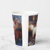 Gobelets En Papier Frise de Bichon Frise Festin de Noël (Droite)