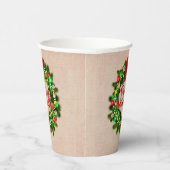 Gobelets En Papier Fröhliche Weihnachten Noël (Droite)