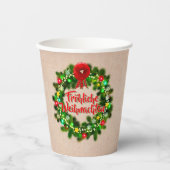 Gobelets En Papier Fröhliche Weihnachten Noël (Recto)