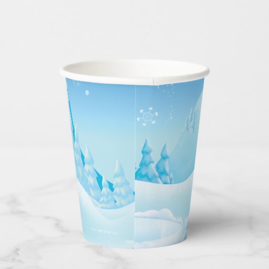 Gobelets En Papier Frosty Snowman™ hiver (Droite)