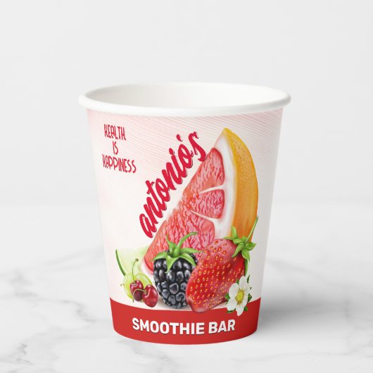 Gobelets En Papier Fruit Cocktail Party (Recto)